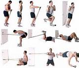Images of Strength Training Exercises Using Resistance Bands
