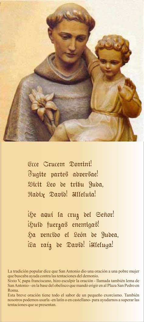 Tarjetas Y Oraciones Catolicas OraciÓn De San Antonio De Padua