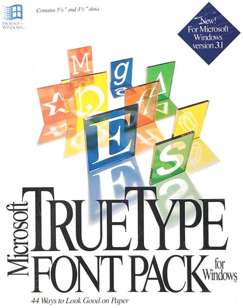 Winworld Microsoft Truetype Font Pack 1x