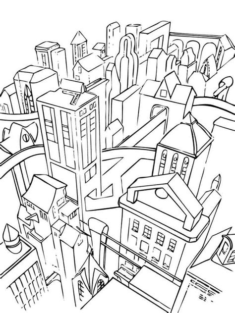 Free Drawing Of City Coloring Page Download Print Or Color Online