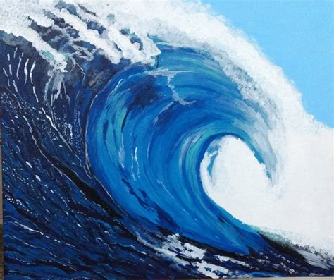 Ocean Waves Painting By Aishwarya Savley Saatchi Art