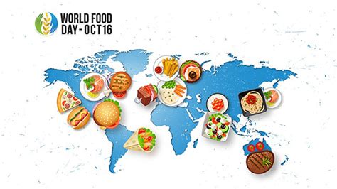 World Food Day October 16 World Map Picture