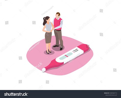 Infertility Isometric Vector Concept Worried Woman Stock Vector