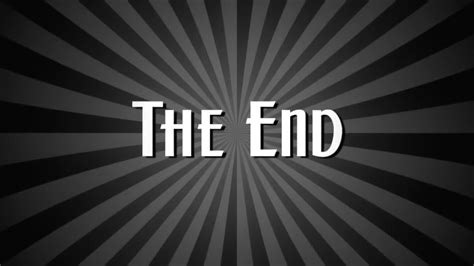 The End Vintage Style Film Stock Motion Graphics Motion Array