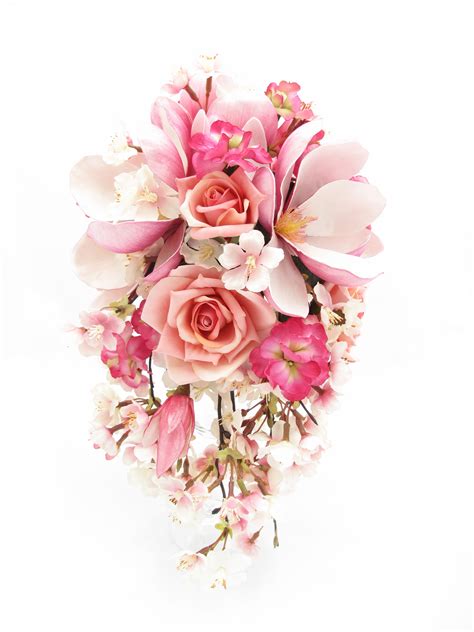 Pin By Cali On Pink Wedding Bouquets Cherry Blossom Bouquet Cherry