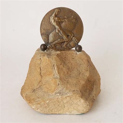 Louis Muller 1902 1957 Bronze Art Deco Medal On Stone Catawiki