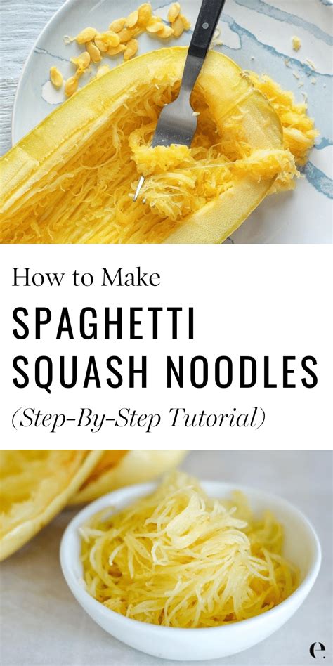 How To Make Spaghetti Squash Noodles Elizabeth Rider