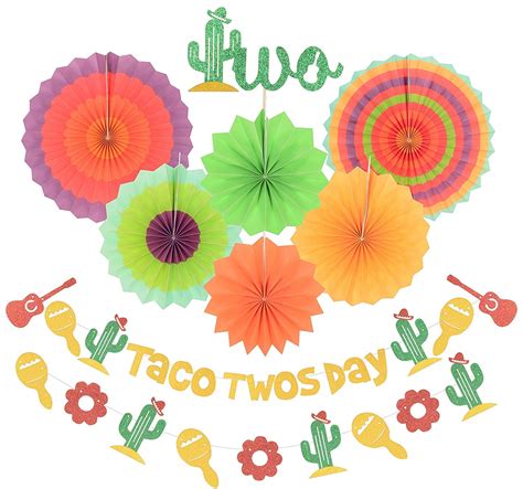 Buy Taco Twosday Birthday Decoration Taco Twosday Cactus Party