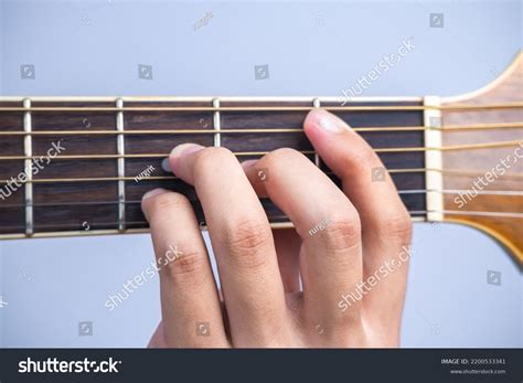 Bbmaj7 Chord How Arrange Guitar Chords Stock Photo 2200533341