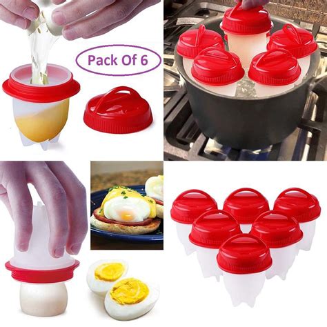 3 Secondz Silicone Egglettes Egg Cooker Hard Boiled Eggs Without The