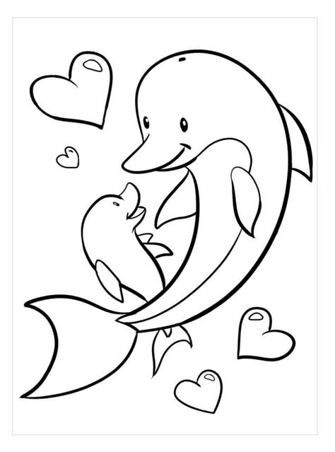 Kolorowanka Uśmiechnięty Delfin Pobierz Wydrukuj Lub Pokoloruj Online