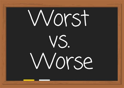 Worst Vs Worse Whats The Difference Capitalize My Title