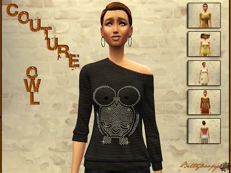 The Sims Resource Couture Owl By Bettyboopjade • Sims 4 Downloads