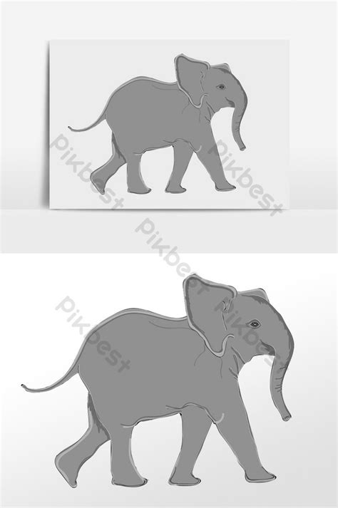 Gambar Hewan Gajah Kartun Lucu Gajah Kartun Lucu Dengan Baloon Untuk