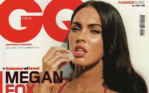 Megan Fox In Pink Bra On Italia Gq Magazine Story Words Pics