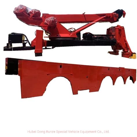 Derajat Ton Boom Crane Wrecker Hanya Tanpa Truk Chassis Alat Berat Pemulihan Truk