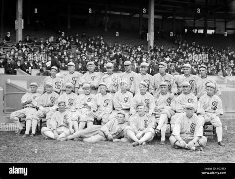 Chicago White Sox 1919 Nthe 1919 Chicago White Sox At Comiskey Park