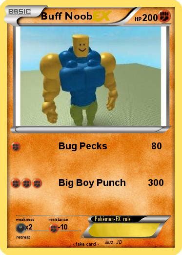 Pokémon Buff Noob 10 10 Bug Pecks My Pokemon Card