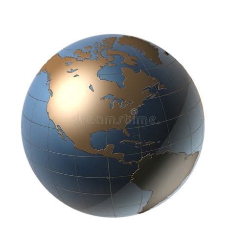 Blue Globe 2 Stock Vector Illustration Of Earth Sphere 12657355