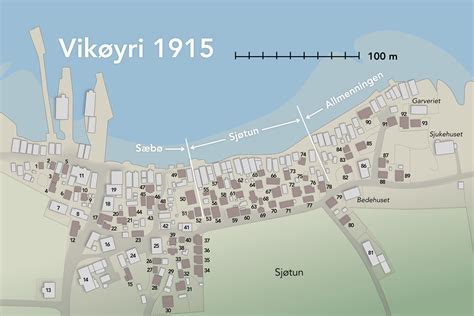 Historisk Kart 1915 Gards Og ættesoge For Vik I Sogn
