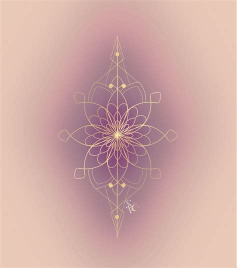 Divine Feminine Activation Symbol Sacred Geometry Art Spiritual Artwork Divine Feminine