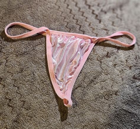 pink silky thong plus mini print ivy tenebrae