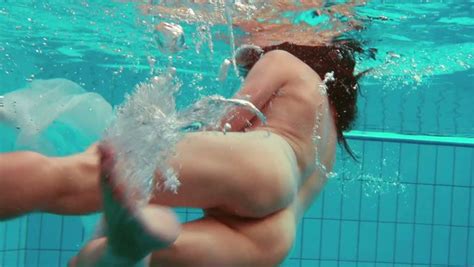 A Sexy Duet Of Lovely Russian Babes Undressing Under Water