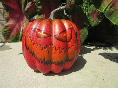 2030 Scary Painted Pumpkins Faces