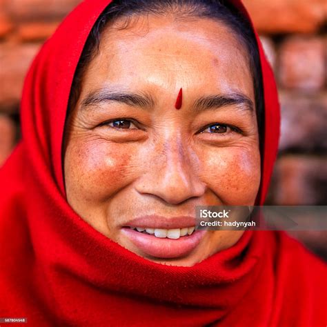 Portrait Of Nepali Woman Stock Photo Download Image Now Adult