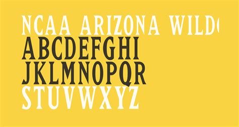 If not, try the following links. NCAA Arizona Wildcats Rawlings free Font - What Font Is