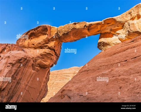 Wadi Rum Rock Bridge Hi Res Stock Photography And Images Alamy