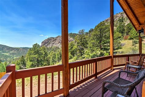 Colorado mountain land & ranches,llc. Cripple Creek Cabin w/Wraparound Deck & Mtn Views! UPDATED ...