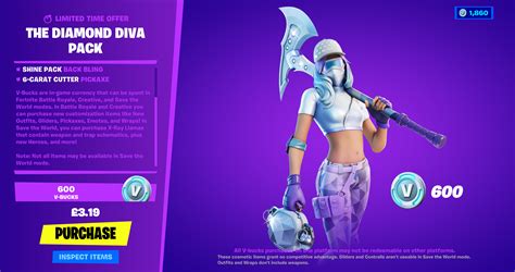 The Diamond Diva Pack is now available worldwide | Fortnite News