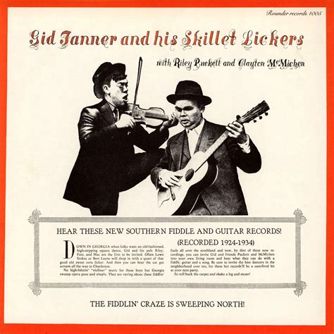 Glenns Country Music Cabinet Gid Tanner And His Skillet Lickers ~ Hear These New Southern Fiddle