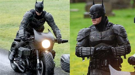 Robert Pattinsons Full Batsuit And Batcycle Leak Robert Pattinson Batman Custom Batman