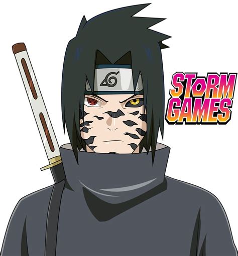 Naruto Shippuden Sasuke Uchiha With Curse Mark By Stormgames