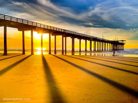 Scripps Institute Of Oceanograpy Pier Sunset On The Beach By San Diego