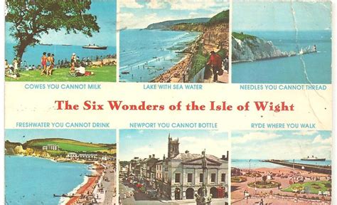 The Six Wonders Of The Isle Of Wight A Postcard Dated 297 Flickr