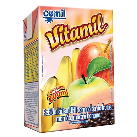 Comprar Bebida Láctea Vitamil Maçã Mamão E Banana 200ml