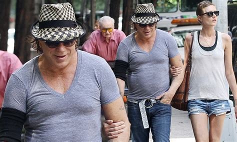 Mickey Rourke Is Still Going Strong With Russian Model Anastassija Makarenko Daily Mail Online