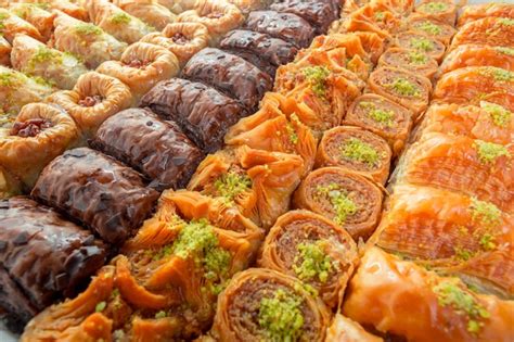 Premium Photo Turkish Baklava Dessert