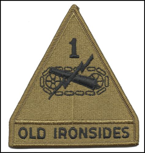 Patch 1st Armor Division Ocp With Hook Fastener
