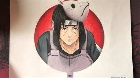 Speed Drawing Uchiha Itachi Anbu Naruto Shippuden Youtube