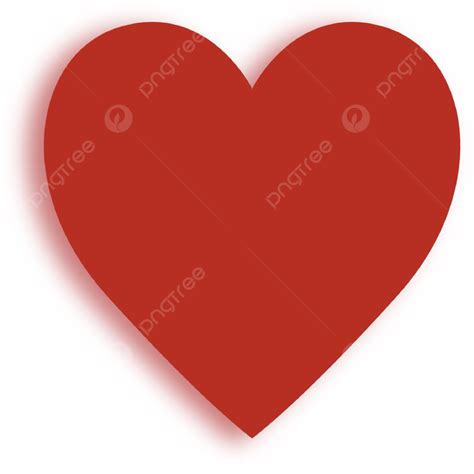 Shadow Heart Vector Hd Png Images Red Heart With Shadow Pink Red Heart Love Png Image For
