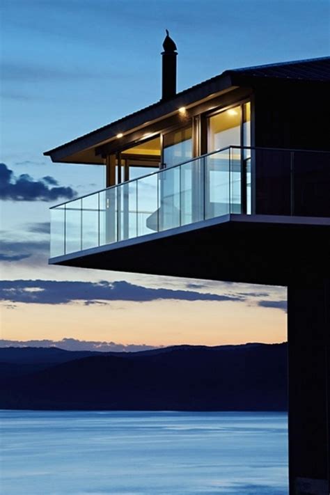 Glass balcony design gives every storey a perfect finish. Glass balcony railings - enjoy the panorama view at any time