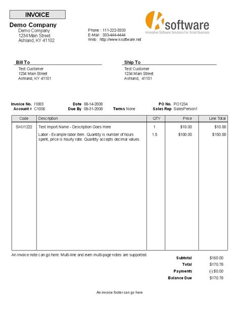 Sales Invoice Terms And Conditions Template Creative Template Inspiration