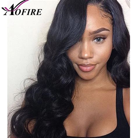 Lace Front Human Hair Wigs Body Wave Full End Brazilian Remy Hair For