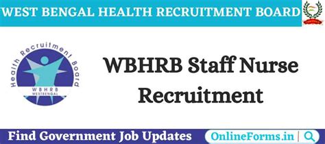 Wbhrb Staff Nurse Recruitment 2022 6092 Post Apply
