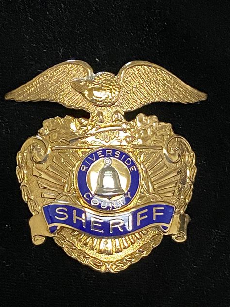 RIVERSIDE COUNTY SHERIFF, CALIFORNIA - ER Badge