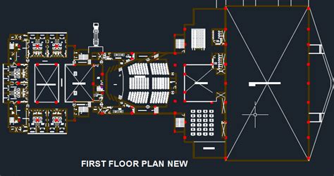 Convention Center 2d Dwg Design Block For Autocad • Designscad